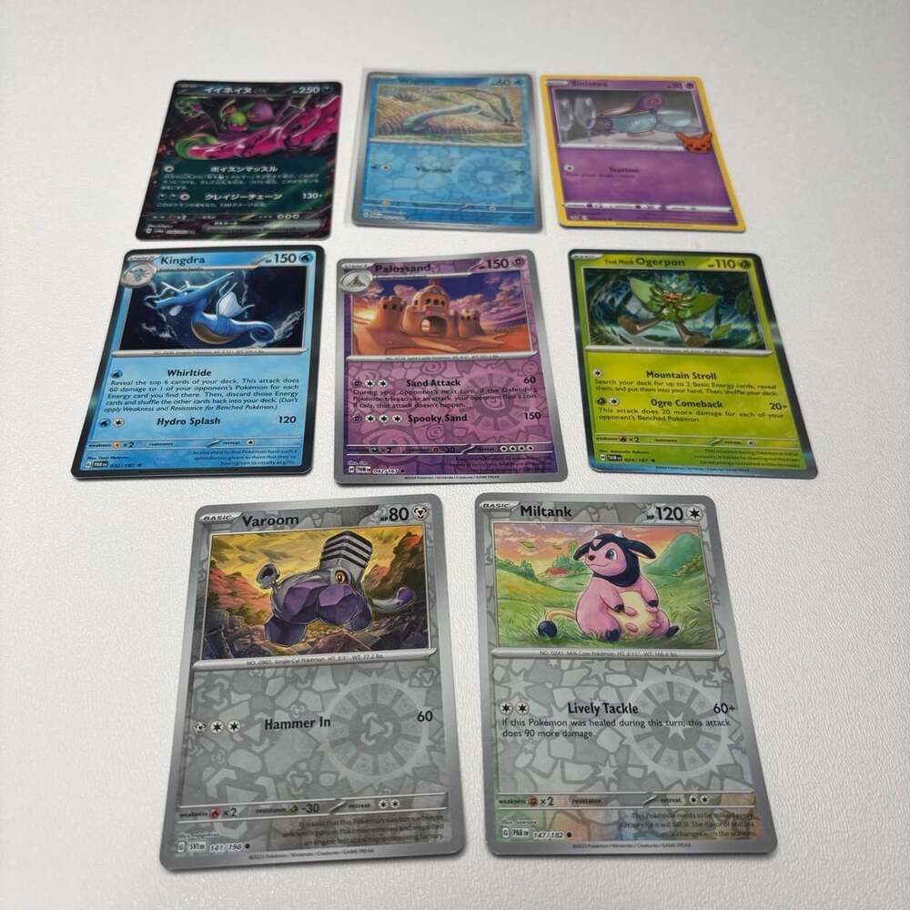Pokemon Card Lot of 8 Japanese and English